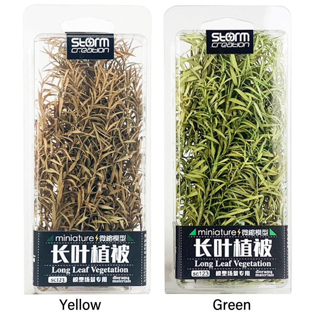 Сделай сам Длинный Лист Трава Кластер Многоцветный Песок Стол Растительность Подарок Миниатюрная Тростниковая Форма