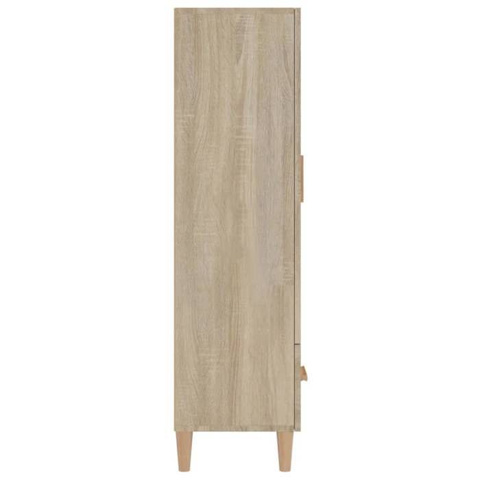 *НОВЫЙ Высокий комод-буфет Enfilade - Дуб сонома 70x31x115 см Классический - Инженерная древесина CL80543