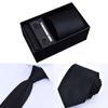 6 шт./набор галстуков и запонок в виде квадрата, подарочная коробка, мужской шарм, искусственный шелк