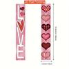 Valentine's Day Porch Sign Love Heart 1 Pair Indoor Outdoor Decor