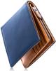 Кошелек двойного сложения, большой емкости, из натуральной кожи [Eredita], мужской - - (военно-морской флот)