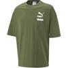 Logo Print Solid Color Sports Casual Crew Neck Breathable Loose Fit Short Sleeve T-Shirt Men Tops Army-Green 620221-73