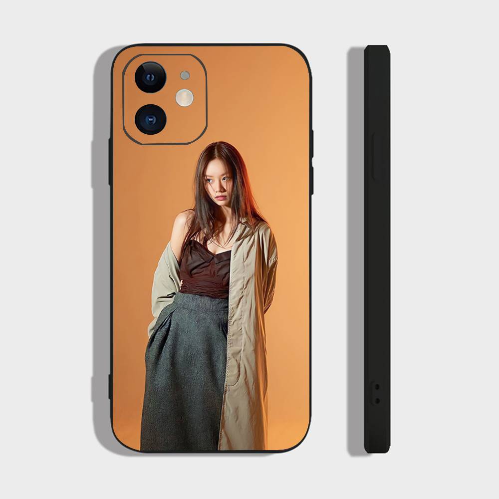 Чехол для телефона корейской певицы и актрисы Ли Хери для IPhone 17 Air 16 15 14 13 Pro Max 11 12 Черный силиконовый чехол
