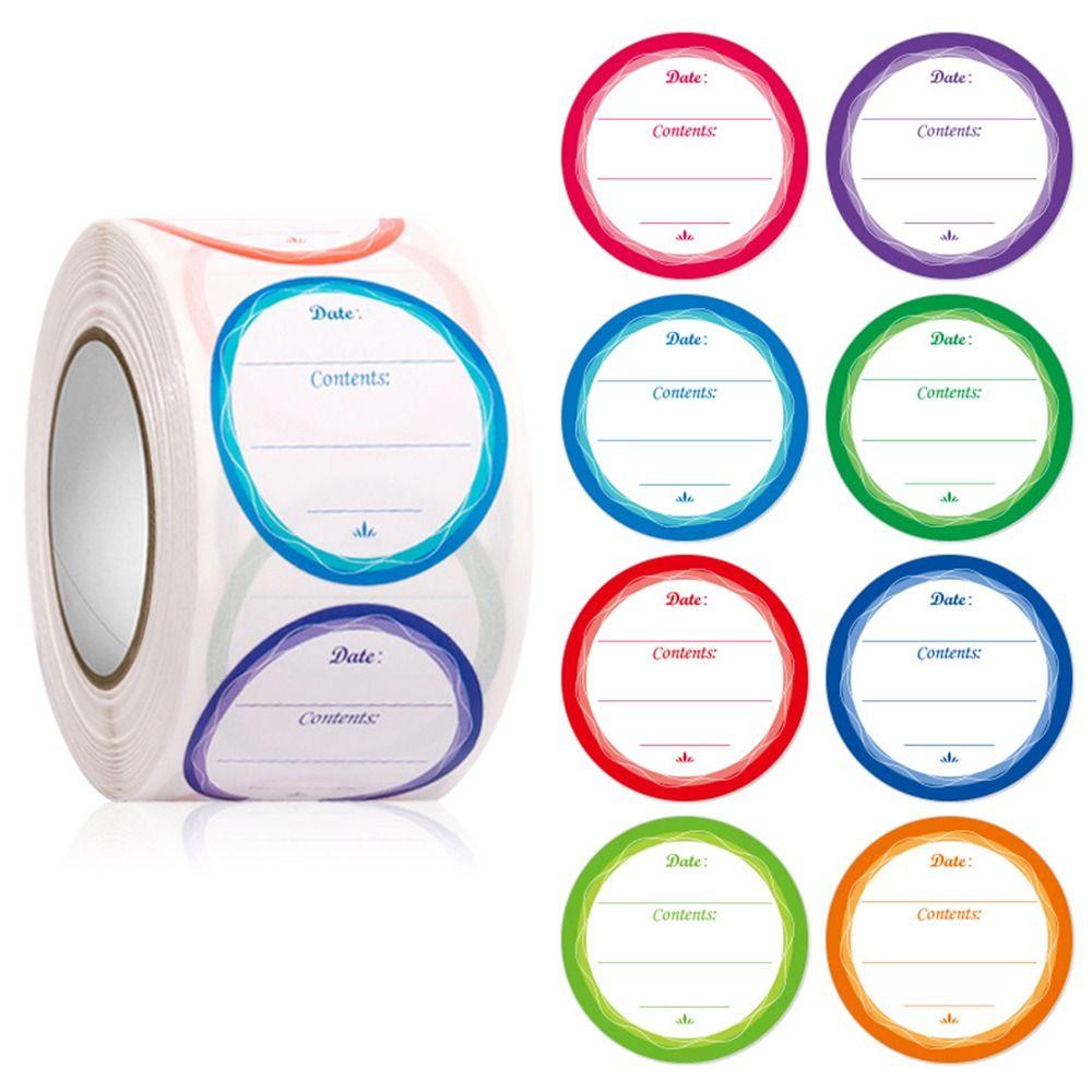 Food Freezer Self Adhesive Food Stickers Food Storage Label Kitchen Sticker Date Content Label