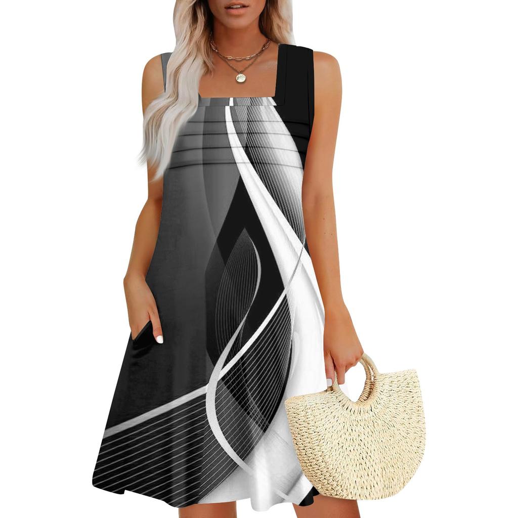 Женские летние повседневные лепестковые узкие полосатые плиссированные однотонные платья