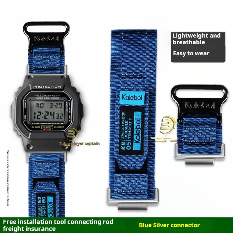 Для часов Casio G-SHOCK DW5600 GW-M5610 GW-B5600 G-5600 GW5000 Ремешок Модифицированный Внешний Плетеный Нейлоновый Холщовый Ремешок для часов мужской браслет