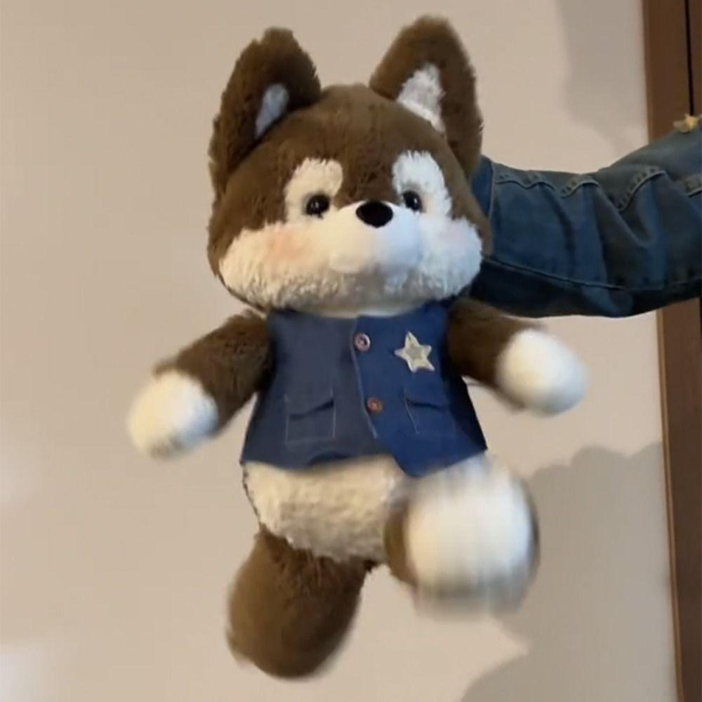 Волк Хаски Бегущий Мягкий Животный Костюм Платье Мягкая Кукла Кролик Медведь Мягкий Для Детей