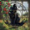 20Cm Large Size Black Cat Suncatcher, Plastic Window Hanging Decoration Cat Lover's Birthday Gift Indoor/outdoor Garden Bedroom Office Home Decoration
