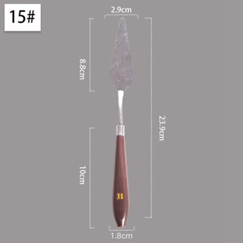 Stainless Steel Oil Painting Knives Artist Crafts Spatula Palette Knife Scraper Drawing Art Tools Stationery Supplies