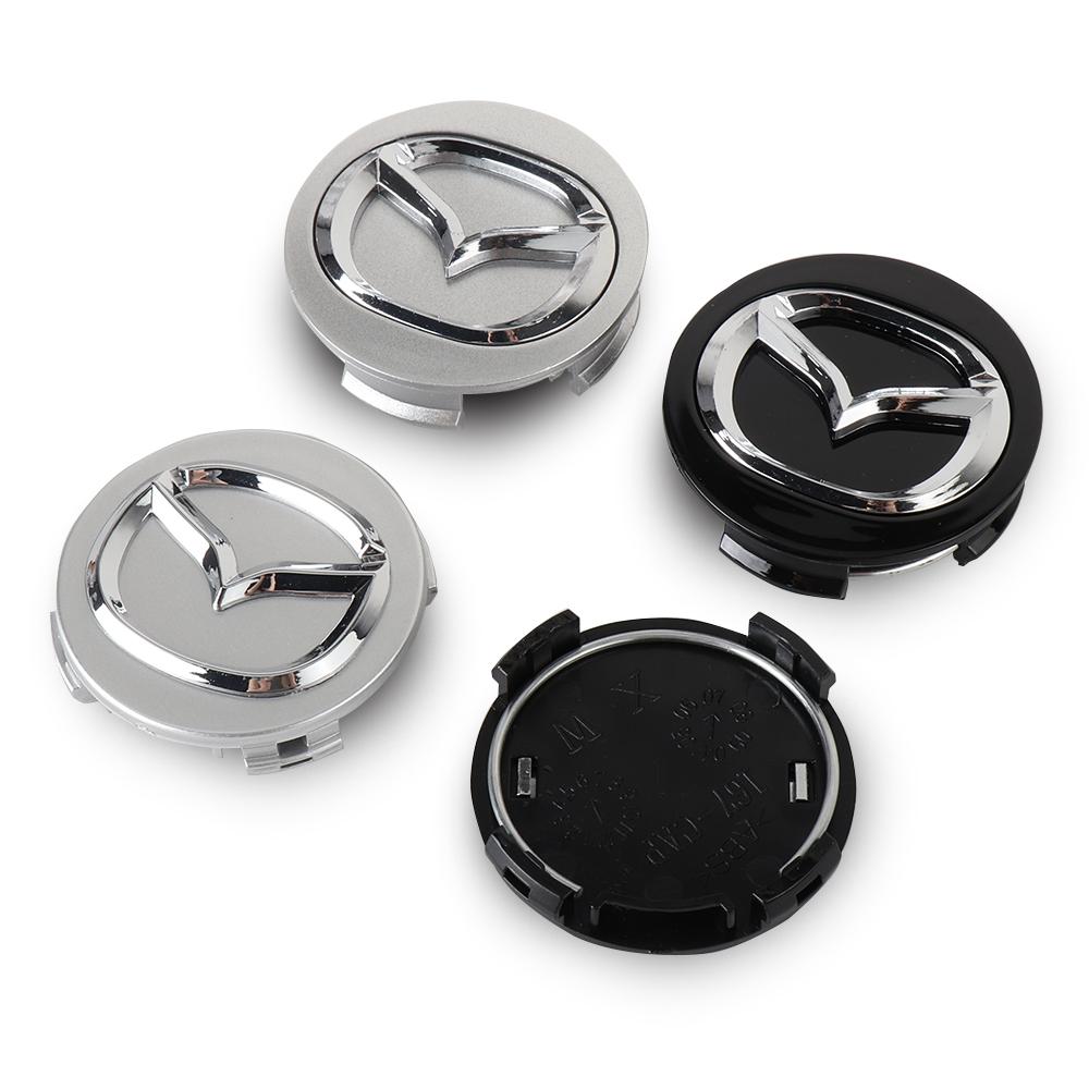 56MM Car Wheel Center Cap Logo Hub Cover Badge Sticker Accessories For Mazda Axela Demio Atenza CX5 CX3 CX7 CX30 CX60 CX9 MX5 MS