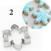 1pcs Stainless Steel 3D Christmas Cookie Cutters Cake Cookie Mold Fondant Cutter DIY Baking Tools