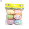 6Pcs/Set Hanging Decor Decorative Bright-colored Cute Attractive Beautiful Easter Egg Widget for Party
