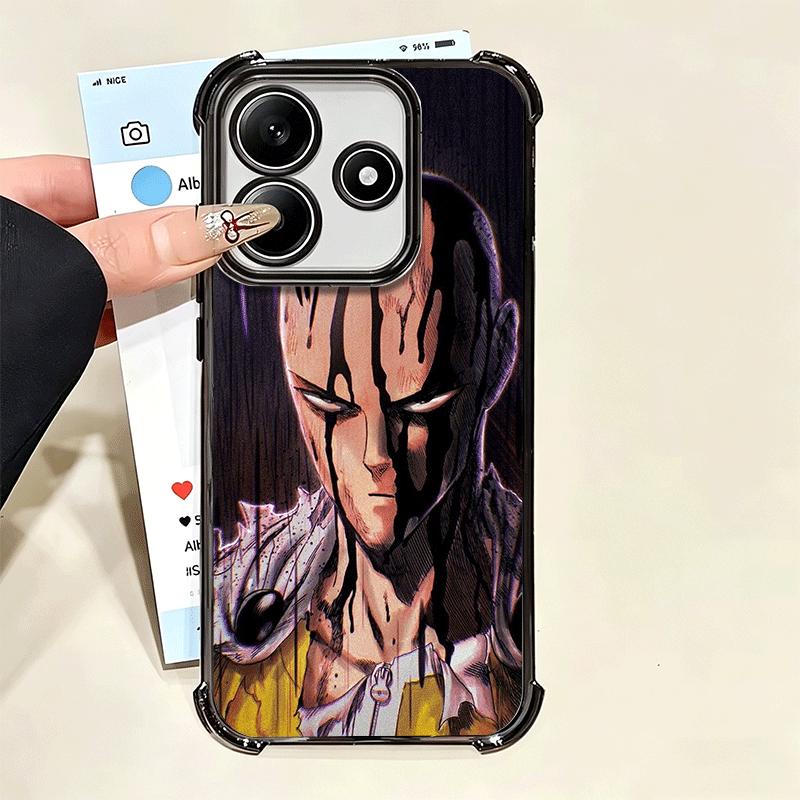 Мягкий чехол для телефона One P-Punch-Man Saitama King для Xiaomi Poco X7 X8 Pro Max X6 X5 X3 F8 Ultra F7 M8 M7 M5S Redmi 15C 15A 15 14C
