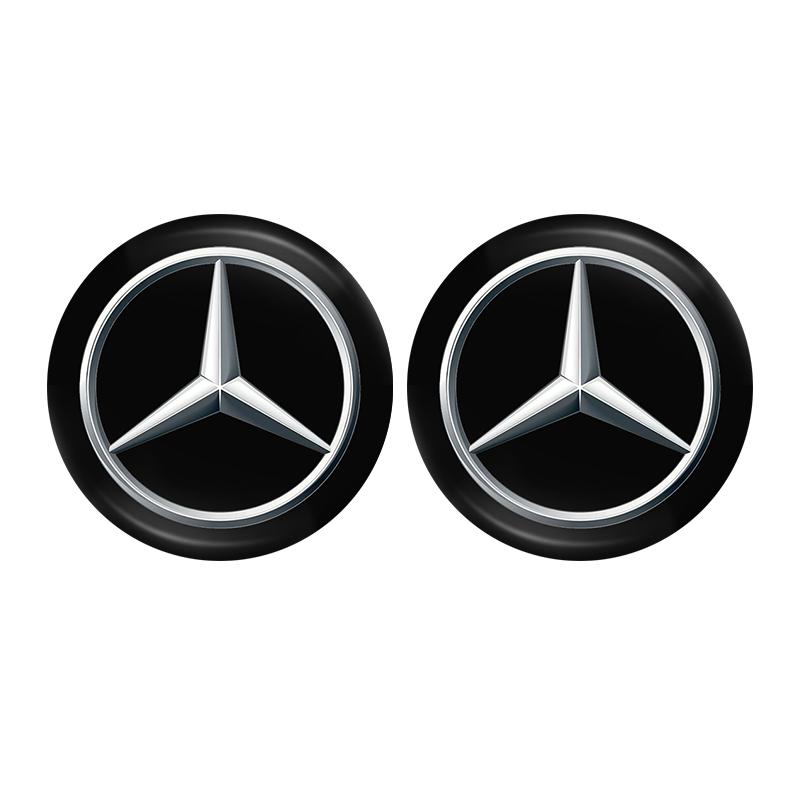 WLX4 Car Emblem Lock Keyhole Decoration Protector Sticker For Mercedes Benz A C E AMG W203 W205 W206 W211 W220 W212 W201 W210 E300