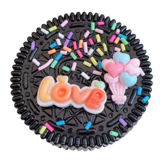 1/2Pcs Sandwich Cookie Squeeze Toy Stress Relief Biscuit Sensory Pinch Toy Kids Teens Adults Soft TPR Simulation Food Fidget Toy