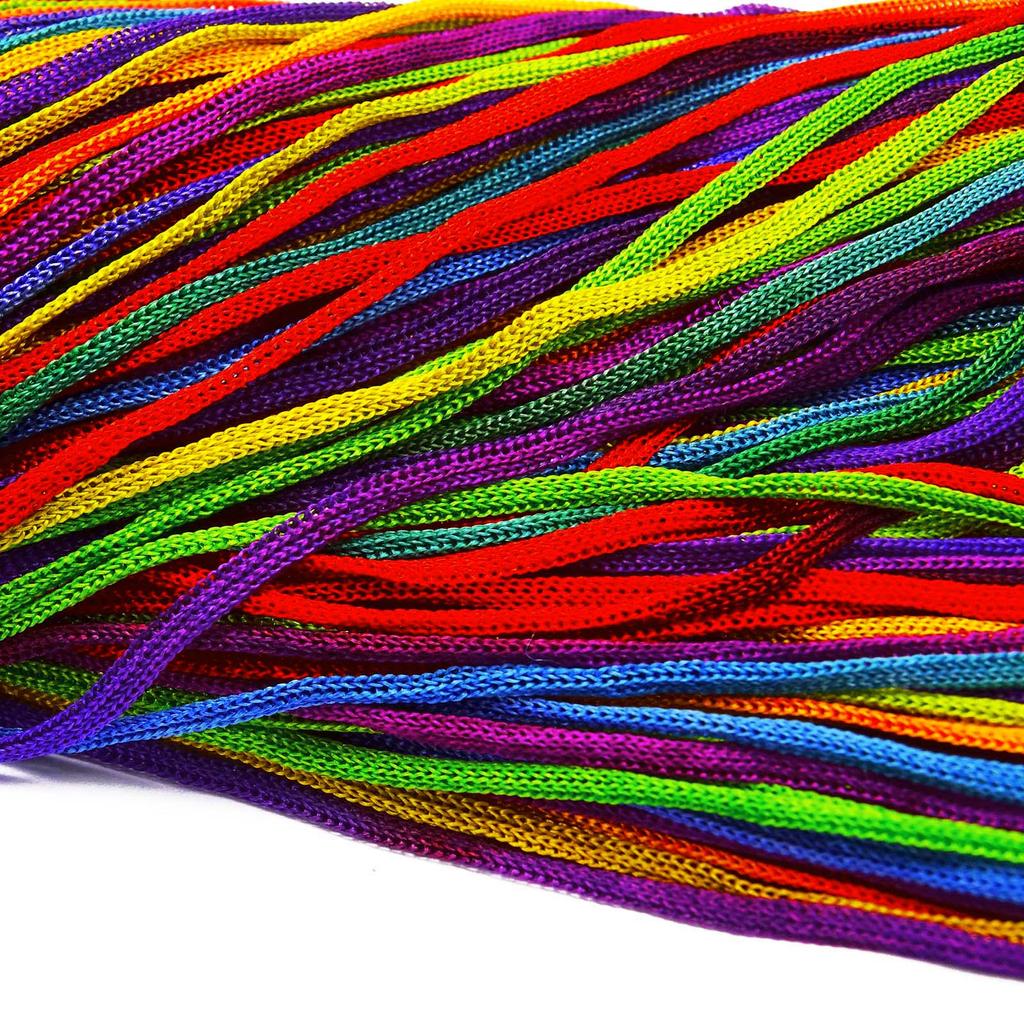 25 ярдов узел нейлоновый плетеный шнур макраме бисер DIY Rattail String Kumihimo