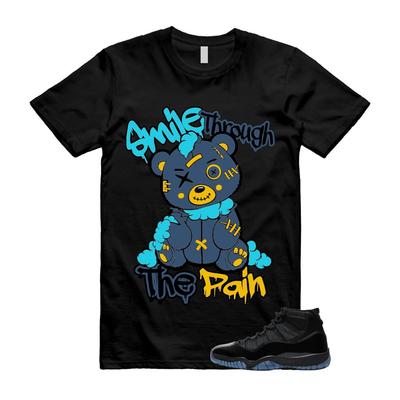 11 Gamma Blue Black Varsity Maize Yellow T Shirt Match SMILE2
