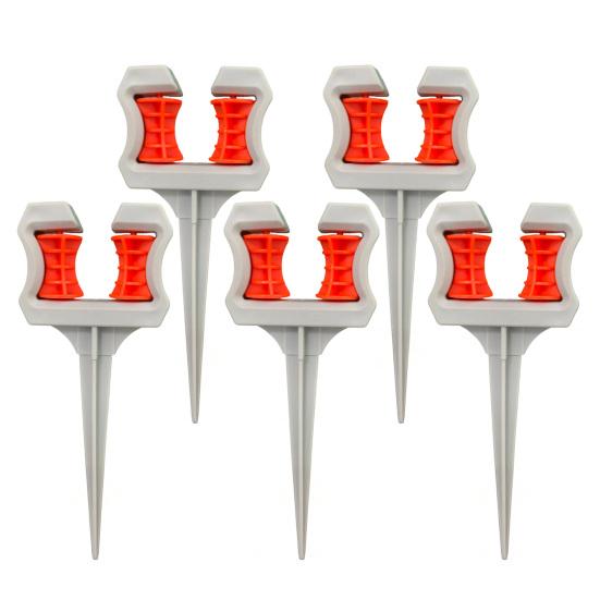 Garden Hose Guide Spike, Hose Roller Guide Spike, Watering Hose Holder Stake, Protect Plants And Prevent Tangles for Lawn Yard Irrigation