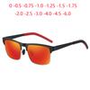 Outdoors Colorful Lenses Nearsighted Sunglasses With Diopters Anti-Glare Driving Prescription Sun Glasses Power 0 -0.5 To -6.0
