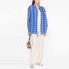 Polo Ralph Lauren SS23 клетчатая рубашка с длинным рукавом в цвет блока женские рубашки синего цвета 211892369-002