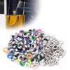 200 шт. люверсы из железа, цветные металлические люверсы, сделай сам, сумка, обувь, одежда, украшения 8 мм 10 мм с 200 шт.