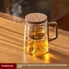 GIANXI Lid Magnetic Suction Tea Infuser Teapot High Temperature Resistant Glass Kettle Separation Filter Tea Brewing Kettle