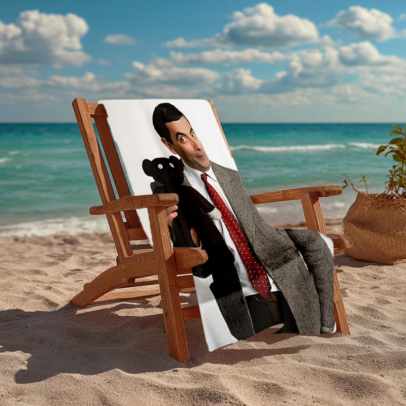 Mr Bean Fashion Beach Towel: Ideal for Summer Adventures Soft, absorbent and quick drying suitable for swimming and bathing
