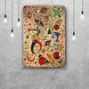 Mfoever Tin Sign Miro Art Vintage Tin Sign Home Decor Wall Decor Art Wall Mural Room Decoration Decor Retro Metal Sign Plate Bar Posters