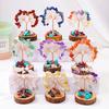 Multicolor Crystal Wishing Tree Copper Wire Crystal Decorative Trees Fortune Tree Figurine  Desk