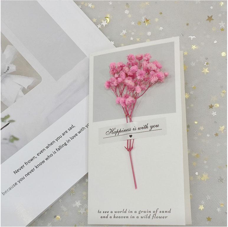 All-Occasion Dried Flower Greeting Cards: Christmas, New Year's, Birthday, Teacher's Day, Graduation, Valentine's Day, and Thank You Cards