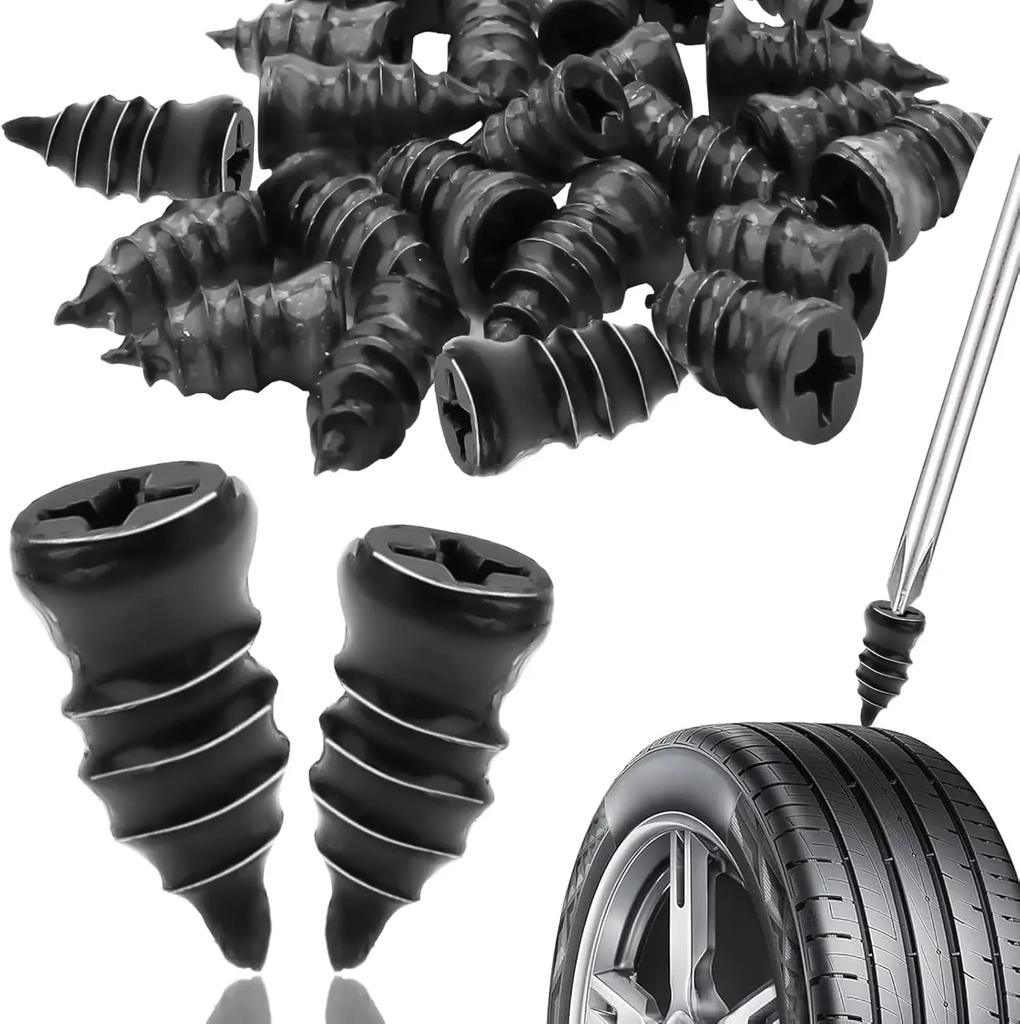 4pcs/Set Bicycle Puncture Repair Nails Anti-Puncture Tools For Car Car Puncture Kit Tyre Repair Rubber Nails Kit for Motorcycle
