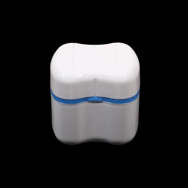 Bathroom Denture Cup Mouthguard Cleaning Container Denture Boxes Bath Dentures Container Denture Box for Travel Retainer
