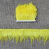 Feather5 10Meters Rooster Feather Trim 8-13CM Colored Chicken Feathers Ribbon  3-5" Saddle Pheasant Feathers Trim Fringe