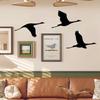 3Pcs/set Cartoon Bird Hanging Pendant Black Metal Hanging Ornaments Wild Goose Wall Pendant  Bedroom