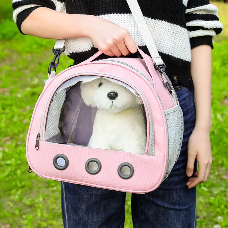 Compact and Breathable Foldable Hamster Carrier Handbag for Small Pets