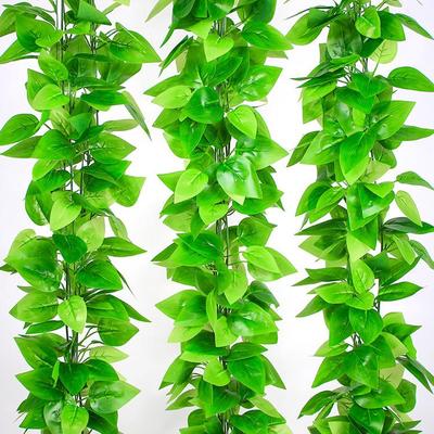 Искусственная лиановидная ротанговая pothos для декора внутренних кондиционеров и водопроводных труб