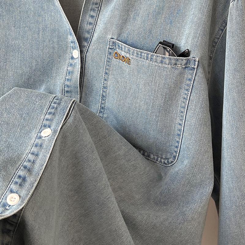 Джинсовая куртка Juzhi с весенней вышивкой, длинный рукав 22335.