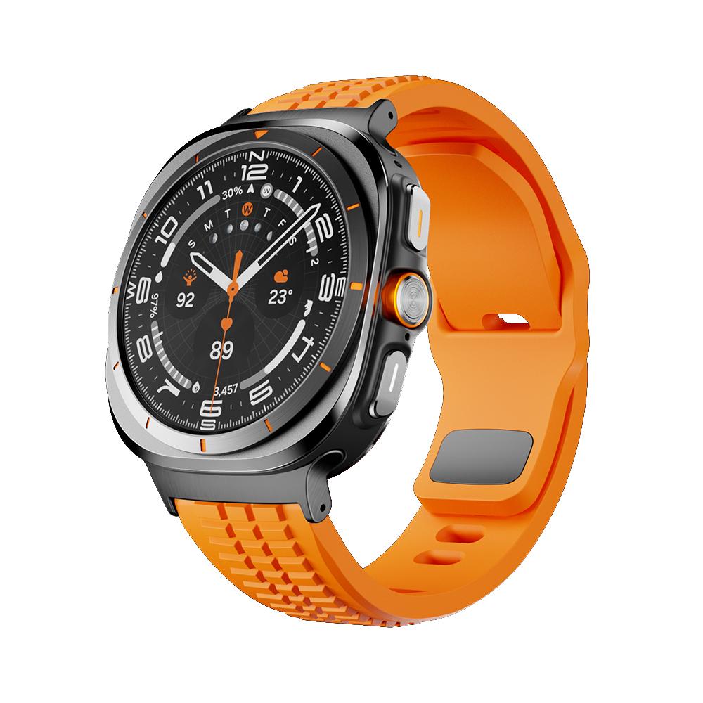 Спортивный силиконовый ремешок для Samsung Galaxy Watch Ultra 2025 Браслет Мужской наручный ремешок для Samsung Galaxy Watch Ultra 47 мм 2024 Correa