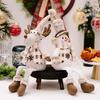 Рождественские украшения для кукол Снеговик Лось Длинноногий плюшевый игрушка Рождественские украшения Мягкая кукла Подарок для детей Друзья Семья