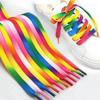 Colorful Laces for Sneakers Rainbow Gradient Shoelaces Chromatic Colour Shoestring 80cm/100cm/120cm Rubber Band Flat Shoes Laces