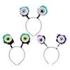 Halloween Scary Eyeball Headband with Big Plush Shapes Exaggerated Decorative Hair Hoop Party Accessories