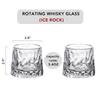 Вращающийся стакан для виски, стаканы для виски, старомодные стаканы для скотча и бурбона, бокалы для виски и бренди для домашней вечеринки, бокал для вина