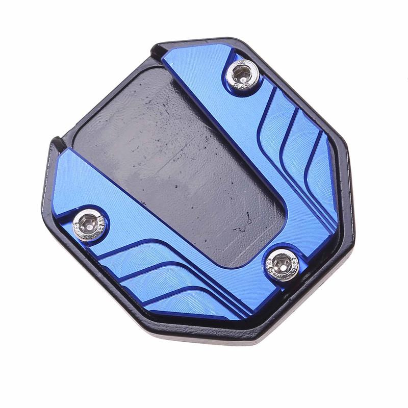 Motorcycle Aluminum Alloy Foot Support Pad Increased Anti-Slip Base Side Support Extended Foot Pad for Motorcycle Bicycle