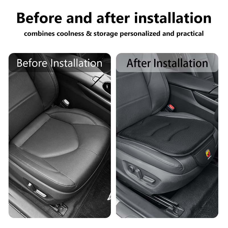 GHMJE1 Car Seat Cushion Ice Silk Storage Pad Non-slip Protector Cover For Abarth Stilo Ducato Palio Bravo Linea Doblo 500 Grande Tipo