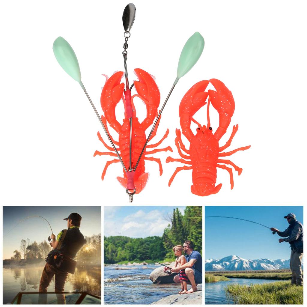 Artificial Simulation Large Lobster Lure Bait Deep Sea Trolling Fishing Accessoryred