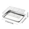 Набор противней с removable cooling rack Non-Stick Square Stainless Steel Baking Pan для кухни, готовки, уличного стола, тележки