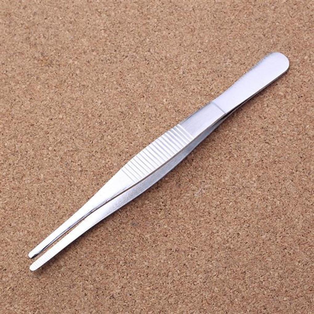 Stainless steel beauty tweezers, 10 pieces