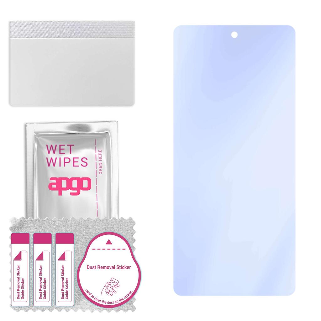 apgo Ultra-Clear 9H Hybrid Protective Glass Compatible with Motorola Moto Edge S30, Flexible Nano Glass, Great Replacement for Tempered Glass, Scratch