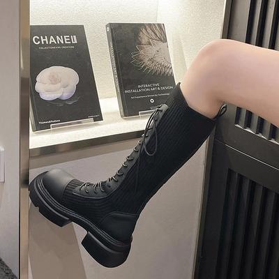 Мода 2024 Зимние высокие сапоги Женские летние тонкие полые модные рыцарские сапоги выше колена Длинные рыцарские сапоги