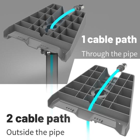 Комплект для крепления спутниковой антенны Yousheng на крышу, устойчивый к коррозии, устойчивый к погодным условиям, регулируемый дизайн, крепление на столб для Starlink V3